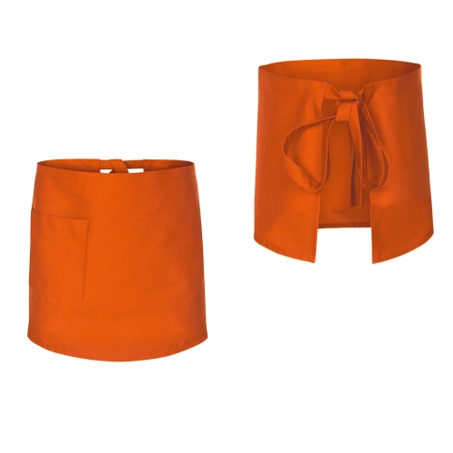 Kuharska predpasnik oranžne barve dolžine 50 cm