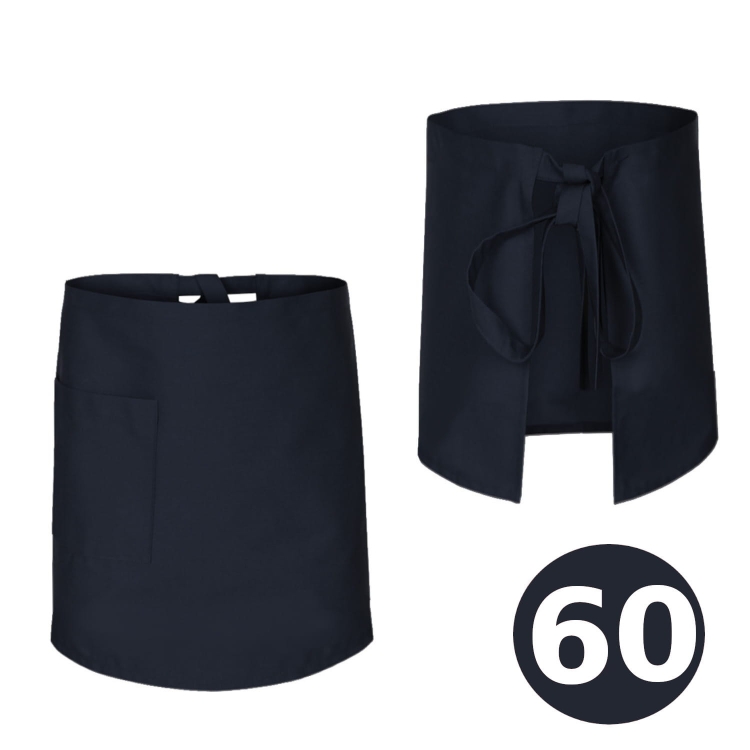 Dolga barmanska predpasnik modra 60cm