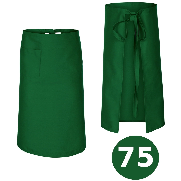 Dolga kuhinjska barmajska predpasnik zelen 75 cm