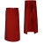 Dolga rdeča barmanska predpasnik 90 cm