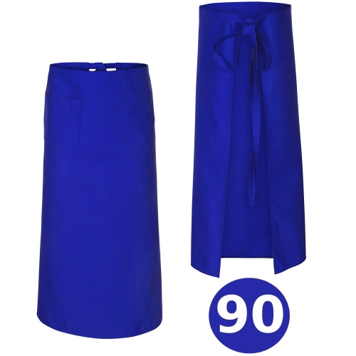 Kuharska predpasnik v modri barvi dolžine 90 cm