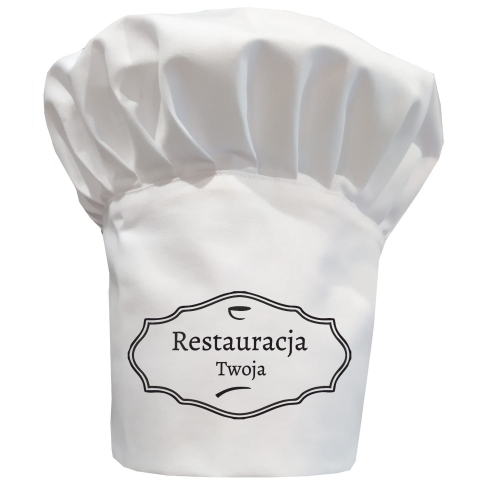 Kuharska kapa z imenom vaše restavracije