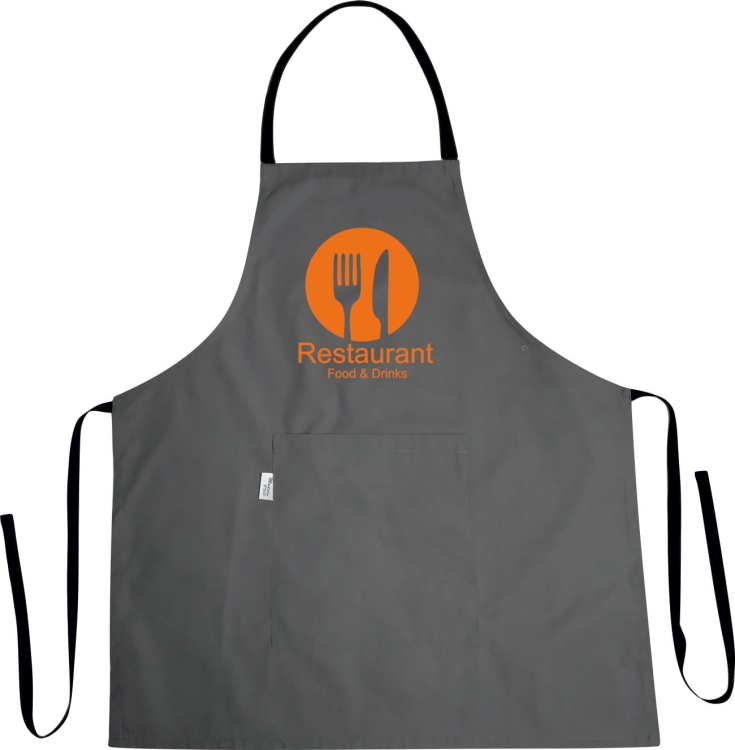 Predpasnik z natisom Restaurant Food & Drinks za kuhinjo