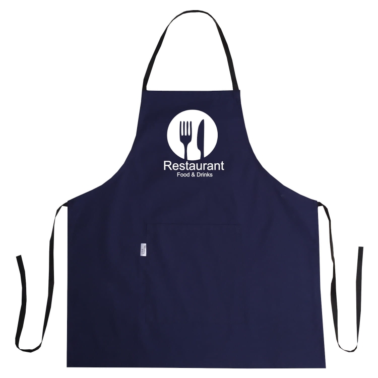 Predpasnik z natisom Restaurant Food & Drinks za kuhinjo