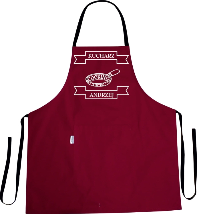 Kuhinjski predpasnik z natisnjenim napisom Cooking Time