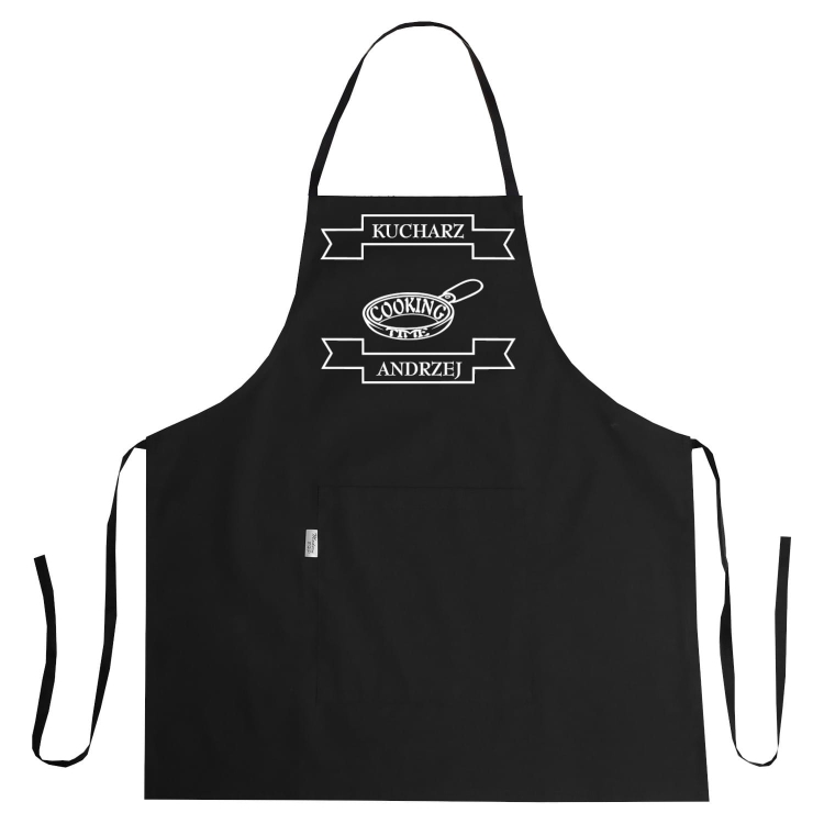 Kuharski predpasnik z natisom Cooking Time