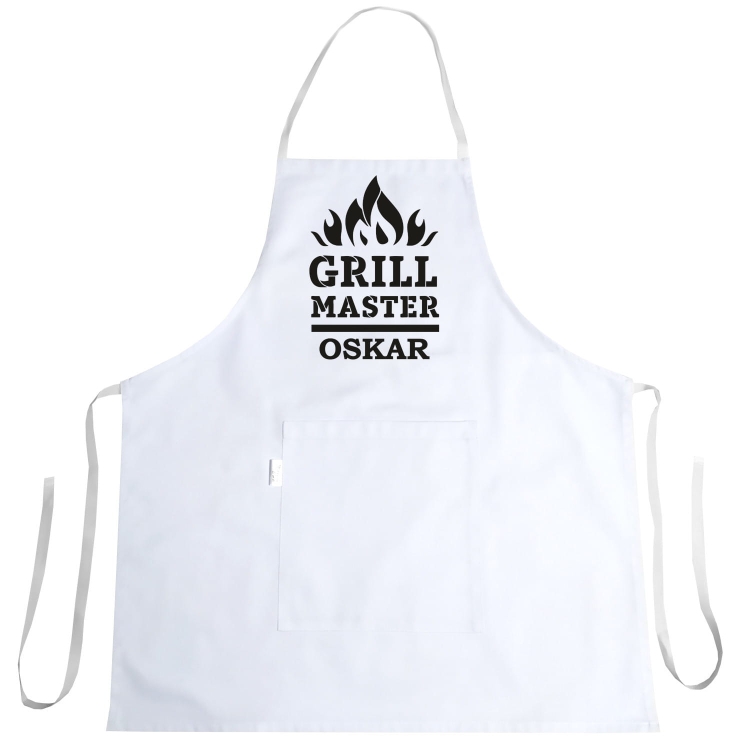Kuhinjski predpasnik z natisom Grill Master + tvoj tekst