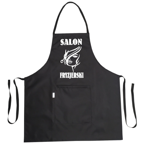 Vodoodporna frizerska predpasnik z grafiko 'Frizerski salon'