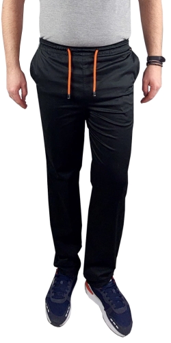 Črne moške medicinske hlače SLIM