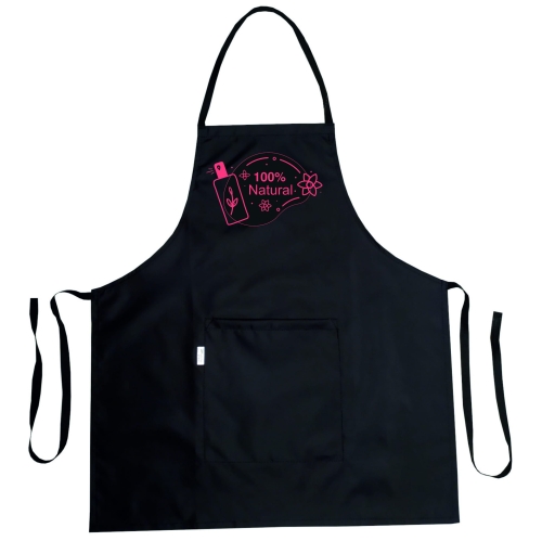 Vodoodporna kozmetična predpasnik z grafiko 100% naravne kozmetike