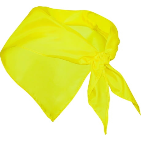 rumena šal trikotna