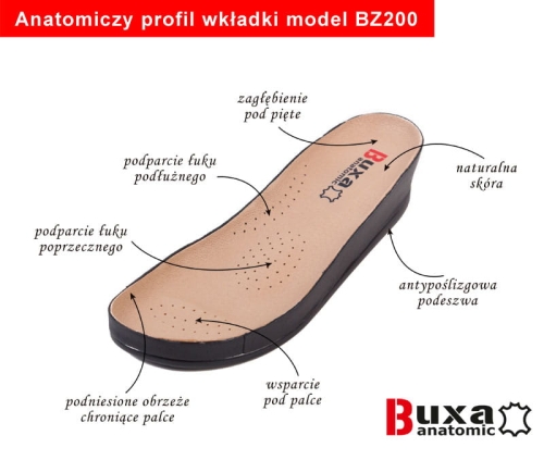 Białe skórzane klapki zdrowotne anatomiczne
