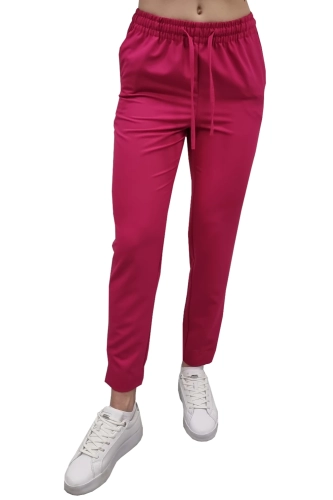 Spodnie medyczne damskie amarant BASIC PREMIUM