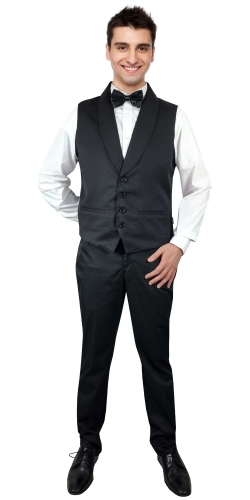 Prestige muszka biała