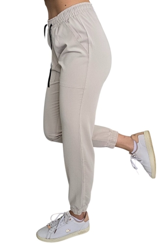 Casual premium joggery medyczne jasny beż