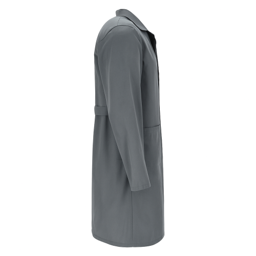 Damski fartuch laboratoryjny na guziki szary