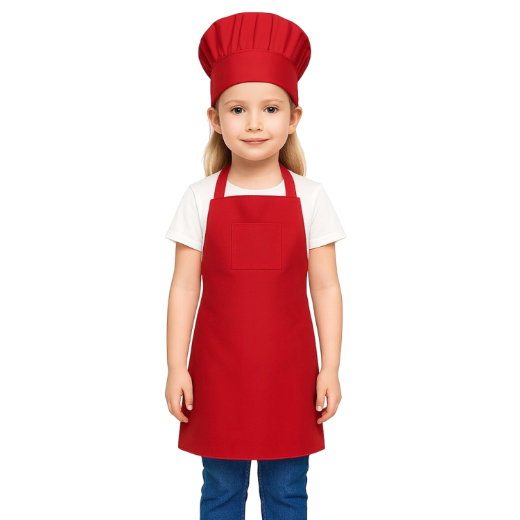 Fartuch i czapka kucharska w zestawie Małego Kucharza