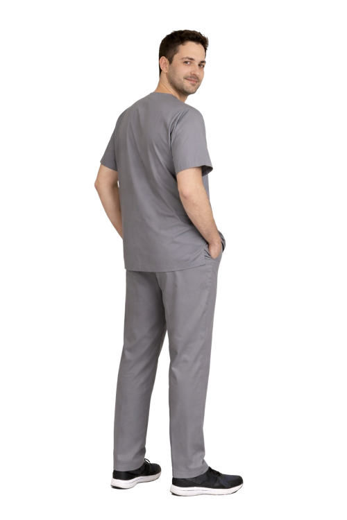 Męski komplet medyczny CLINIC w szarym kolorze