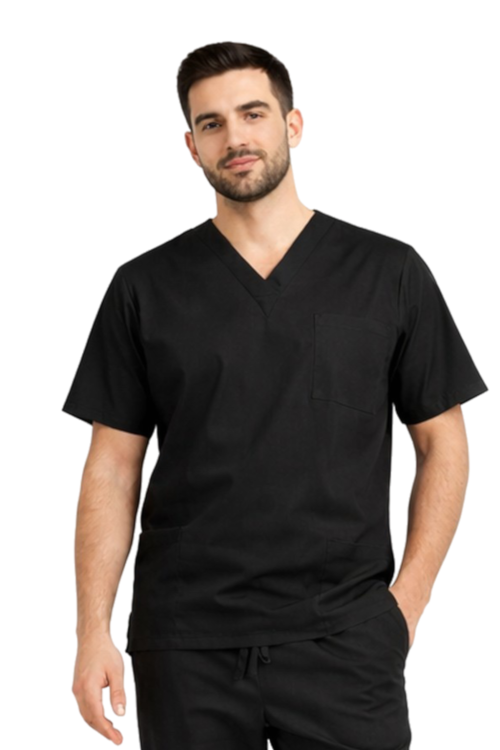 Męska bluza medyczna CLINIC kolor czarny