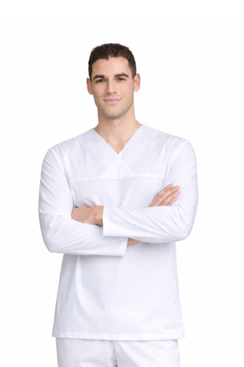 Męska bluza medyczna z długim rękawem CLINIC III