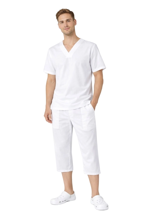 Zestaw piekarza unisex, bluza i spodnie 3/4
