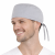 Czepek medyczny chirurgiczny wiązany unisex jasny szary widok z boku.png