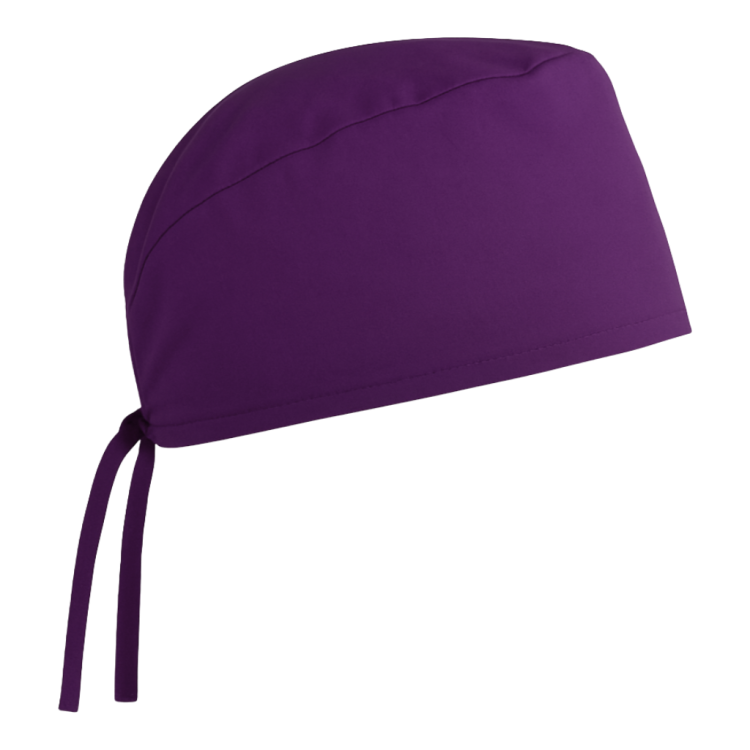 Czepek medyczny chirurgiczny wiązany unisex fioletowy prawy bok.png