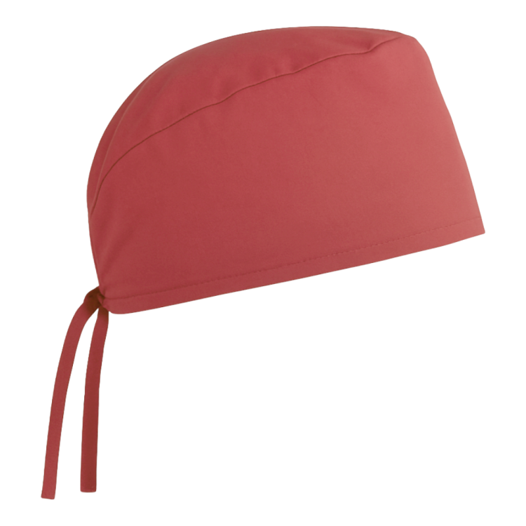 Czepek medyczny chirurgiczny wiązany unisex malinowy prawy bok.png