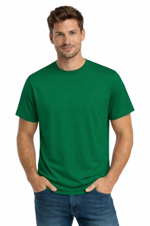 T-shirt męski krótki rękaw 100% bawełna kolor zielony.png