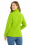 Bluza polarowa damska polar zapinany na zamek limonka widok z tyłu.png