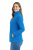 Bluza polarowa damska polar zapinany na zamek niebieski widok z boku.png