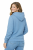Bluza damska z kapturem kieszeniami jasno niebieska widok z tyłu.png