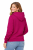 Bluza damska z kapturem kieszeniami fuksja widok z tyłu.png
