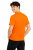 T-shirt męski z krótkim rękawem gramatura 190g pomarańczowy widok z tyłu.png