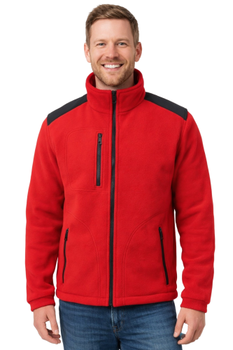 Bluza polarowa czerwona z czarnymi wstawkami gramatura 360.png