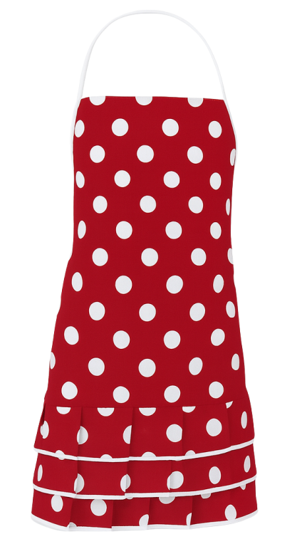 Czerwony fartuch kuchenny dla dorosłych