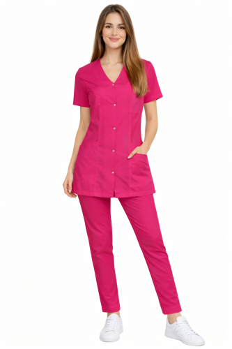 Damski komplet medyczny CASUAL PREMIUM amarant