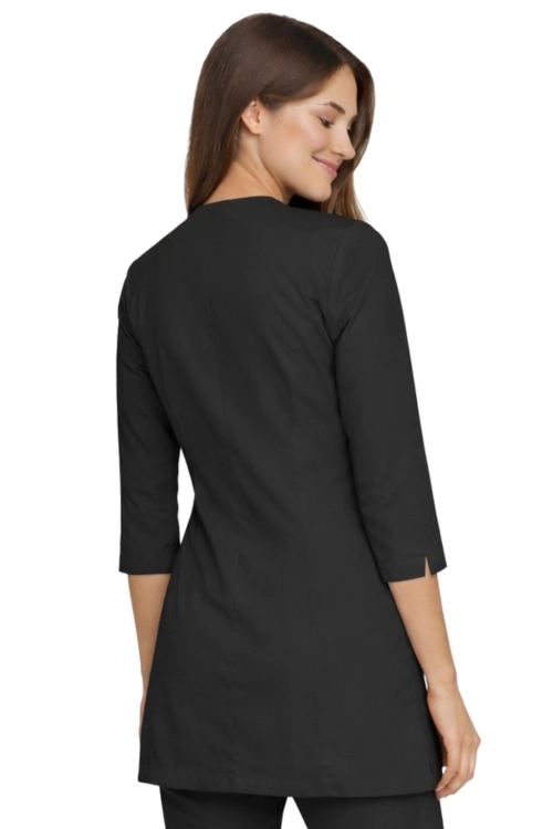 Medyczny żakiet CASUAL PREMIUM w kolorze czarnym 3/4