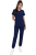 Komplet medyczny damski  ciemny granat – scrubs CASUAL PREMIUM-przód.png