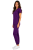 Fioletowy  komplet medyczny damski – scrubs CASUAL PREMIUM-bok.png