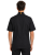 Bluza kucharska męska asymetryczna krótki rekaw kolor czarny widok z tyłu.png