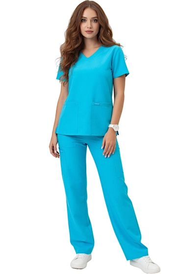 Ženski medicinski komplet turkizne barve Cherokee Originals Ultra PROTX2®